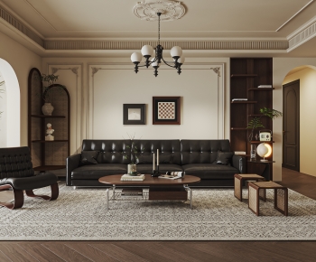 French Style A Living Room-ID:648469922