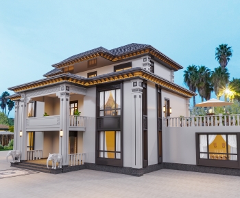 New Chinese Style Detached Villa-ID:195377113