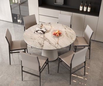 Modern Dining Table And Chairs-ID:699896109