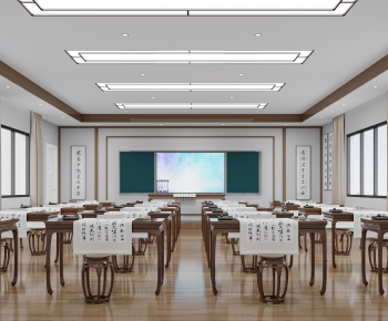 New Chinese Style School Classrooms-ID:908617024