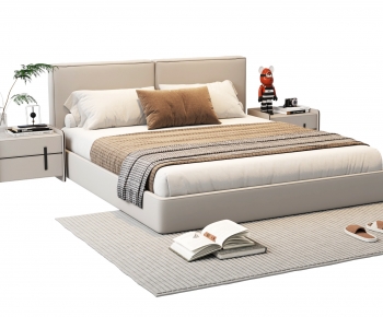 Modern Double Bed-ID:118483078