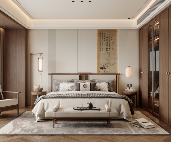 New Chinese Style Bedroom-ID:394329071