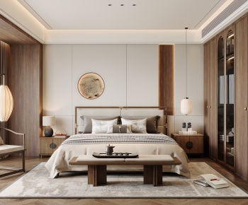 New Chinese Style Bedroom-ID:610642911