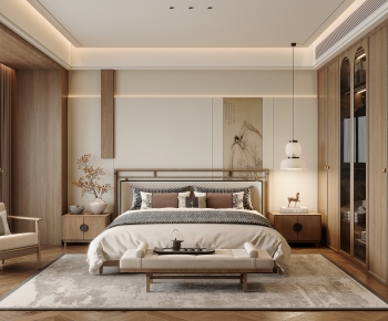 New Chinese Style Bedroom-ID:320628881