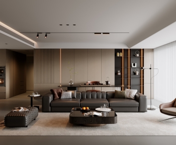 Modern A Living Room-ID:285418992