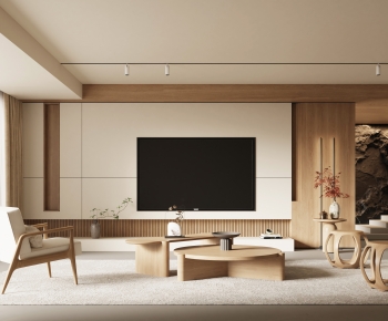 New Chinese Style A Living Room-ID:348143107