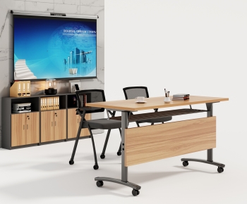 Modern Office Desk And Chair-ID:995099075