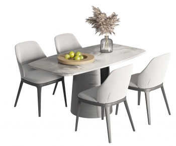 Modern Dining Table And Chairs-ID:395132068