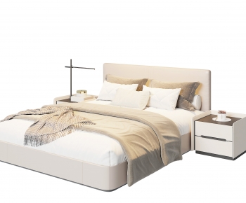 Modern Double Bed-ID:905673033