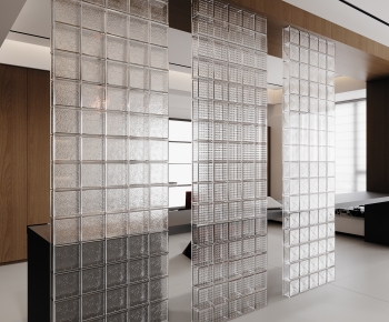 Modern Glass Screen Partition-ID:833340887