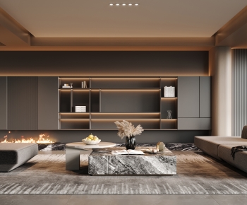 Modern A Living Room-ID:658400119