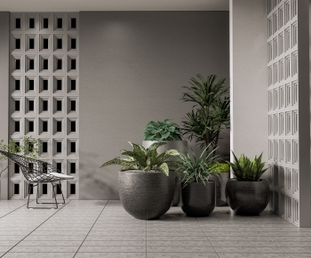 Modern Ground Green Plant Potted Plants-ID:858501919