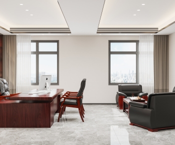 New Chinese Style Manager's Office-ID:427599917