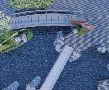 New Chinese Style Bridge-ID:923675061