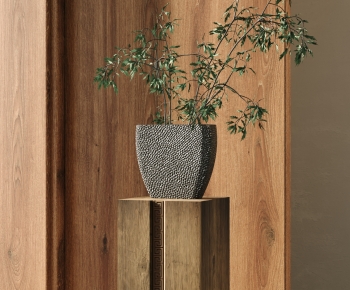 Modern Potted Green Plant-ID:822916989