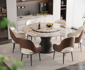 Modern Dining Table And Chairs-ID:671210374