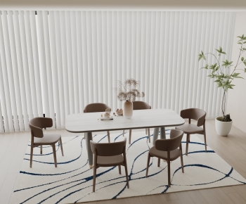 Modern Dining Table And Chairs-ID:699326044