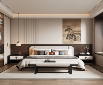 New Chinese Style Bedroom-ID:308986907