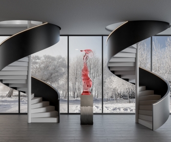 Modern Rotating Staircase-ID:355549109