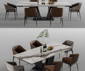 Modern Dining Table And Chairs-ID:663055909