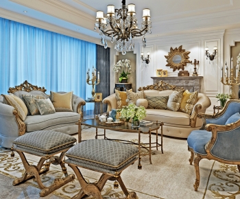 European Style A Living Room-ID:381525992