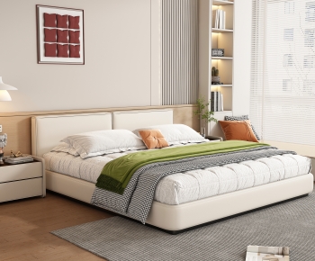 Modern Double Bed-ID:899909023