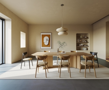 Wabi-sabi Style Dining Room-ID:722116956