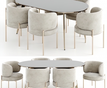 Modern Dining Table And Chairs-ID:506889885