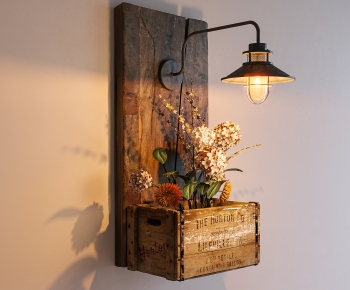 Wabi-sabi Style Wall Lamp-ID:755362037