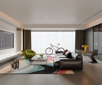 Modern A Living Room-ID:608436115