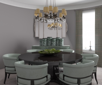 Simple European Style Dining Room-ID:485794077