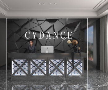 Modern Office Reception Desk-ID:857992899