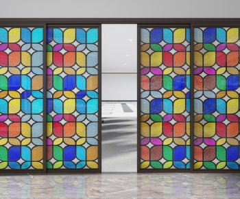 Modern Glass Screen Partition-ID:388358124