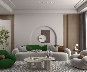 Modern A Living Room-ID:589596037