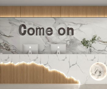 Modern Reception Desk-ID:664129979