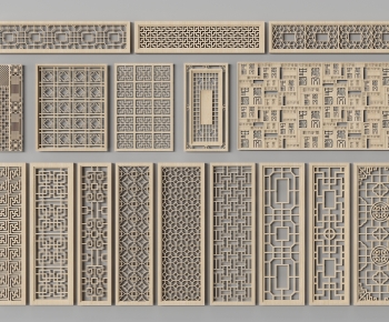 Chinese Style Wooden Screen Partition-ID:404799945