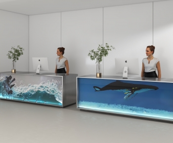 Modern Reception Desk-ID:975976943