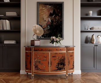 French Style Entrance Cabinet-ID:748992928