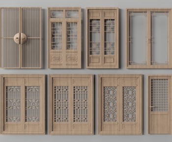 Chinese Style Double Door-ID:415426027