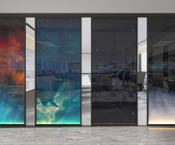 Modern Glass Screen Partition-ID:366722113