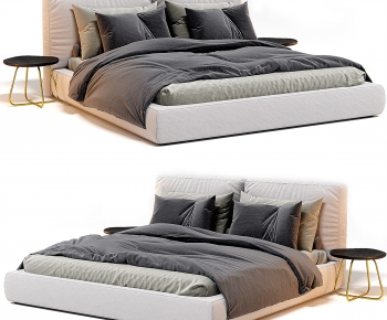 Modern Double Bed-ID:744652033