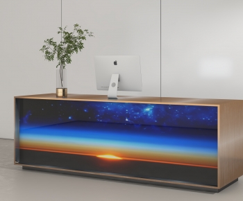 Modern Reception Desk-ID:724366906