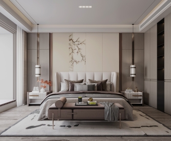 New Chinese Style Bedroom-ID:103802922