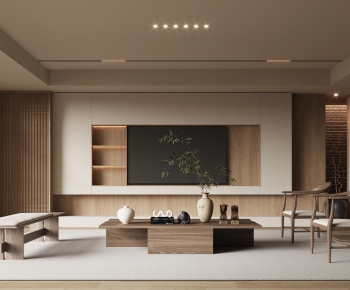 New Chinese Style A Living Room-ID:469073064