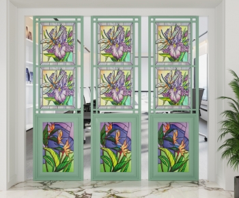 Modern Glass Screen Partition-ID:560956951