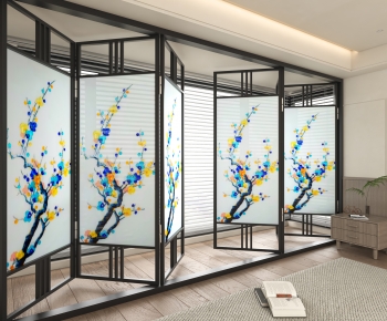 New Chinese Style Wooden Screen Partition-ID:628232968