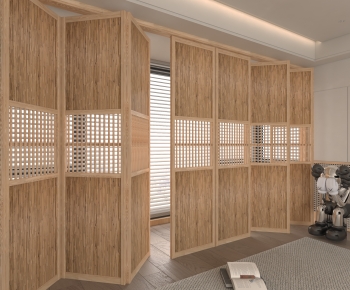 New Chinese Style Wooden Screen Partition-ID:748531108