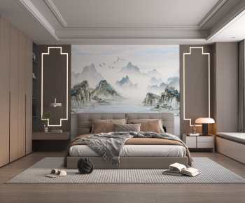 New Chinese Style Bedroom-ID:291677007