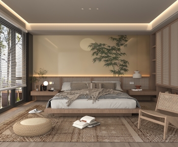 Japanese Style Bedroom-ID:596600069