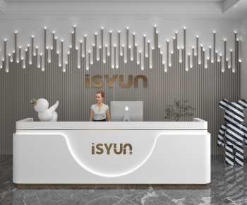 Modern Reception Desk-ID:444960659